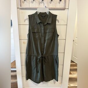 Banana Republic Olive Green Collared Romper